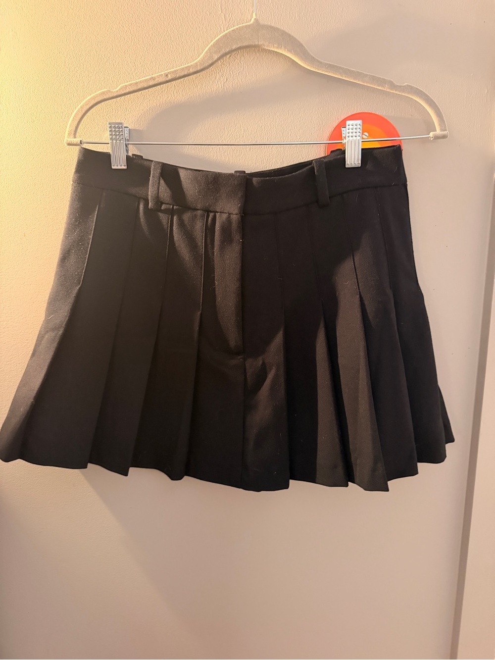 Abercrombie & Fitch Black Pleated Mini Skirt